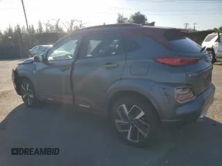 2019 Hyundai Kona Ultimate with VIN KM8K5CA52KU319722, listed as a Copart auction lot 46682135 with 37,737 mi miles and Salvage Title. Bid and sale history available at carsss.com. Image 2.