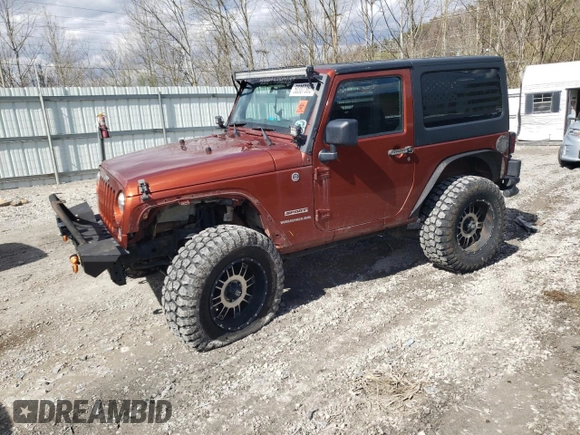 2014 Jeep Wrangler Sport with VIN 1C4AJWAG0EL184815, listed as a Copart auction lot 50307365 with 139,921 mi miles and Salvage title. Bid and sale history available at DreamBid. Image 1.
