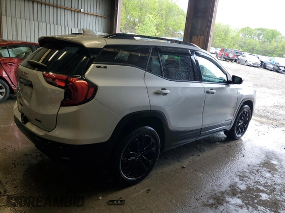 2021 GMC Terrain SLE z VIN 3GKALTEV5ML400876, wystawiony jako Copart lot #55982815 z przebiegiem 38 993 mil mil oraz Szkoda całkowita • Salvage title. Historia ofert i sprzedaży dostępna na DreamBid. Obrazek 3.