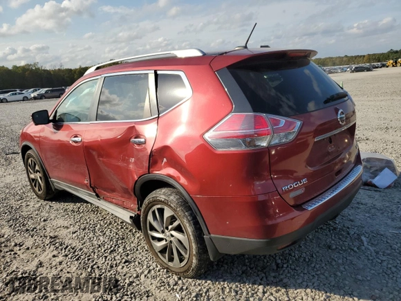 2014 Nissan Rogue SL with VIN 5N1AT2MV2EC835936, listed as a Copart auction lot 78855544 with 0 mi miles and Salvage Title. Bid and sale history available at carsss.com. Image 2.