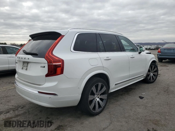2023 Volvo XC90 Ultimate with VIN YV4062PA5P1937842, listed as a Copart auction lot 80275964 with 0 mi miles and Salvage Title. Bid and sale history available at carsss.com. Image 3.
