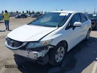 2015 Honda Civic Sedan LX with VIN 19XFB2F54FE250926, listed as a IAAI auction lot 41993601 with 119,881 mi miles. Bid and sale history available at carsss.com. Image 2.