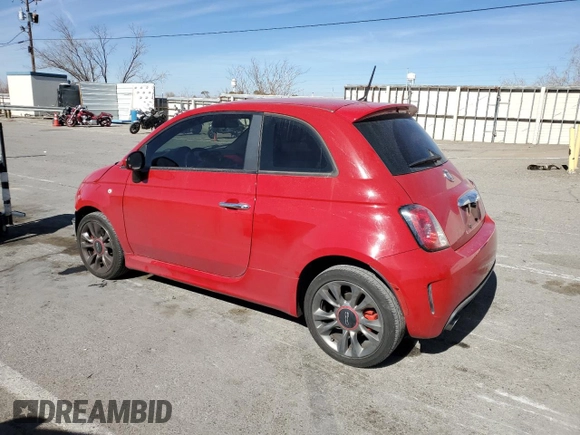 2015 FIAT 500 Turbo with VIN 3C3CFFHH6FT690068, listed as a Copart auction lot 42636185 with 79,249 mi miles and Salvage Title. Bid and sale history available at carsss.com. Image 2.