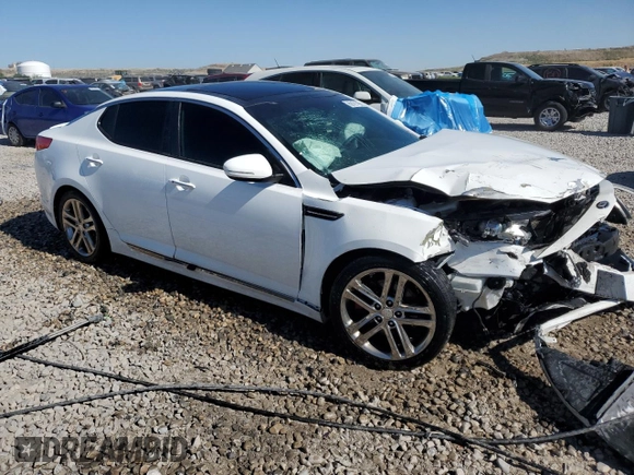 2013 Kia Optima SX with VIN 5XXGR4A60DG213906, listed as a Copart auction lot 60121165 with 121,559 mi miles and Salvage title. Bid and sale history available at DreamBid. Image 4.