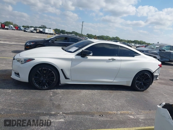2017 Infiniti Q60 2.0t Premium with VIN JN1CV7EK7HM110553, listed as a IAAI auction lot 42115242 with 83,129 mi miles. Bid and sale history available at carsss.com. Image 15.