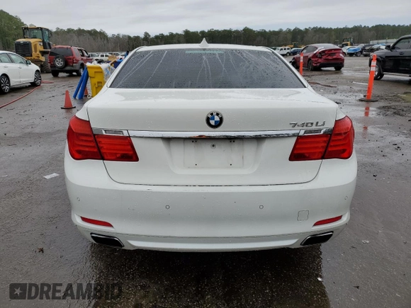 2011 BMW 7 Series 740Li with VIN WBAKB4C58BC574846, listed as a Copart auction lot 44888895 with Not Provided miles and Non Repairable. Bid and sale history available at carsss.com. Image 6.