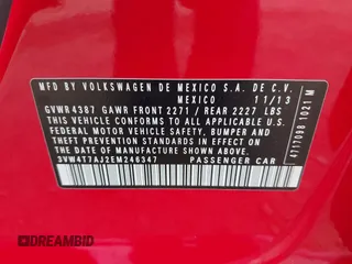 2014 Volkswagen Jetta GLI with VIN 3VW4T7AJ2EM246347, listed as a IAAI auction lot 42553341 with 140,793 mi miles and . Bid and sale history available at DreamBid. Image 9.