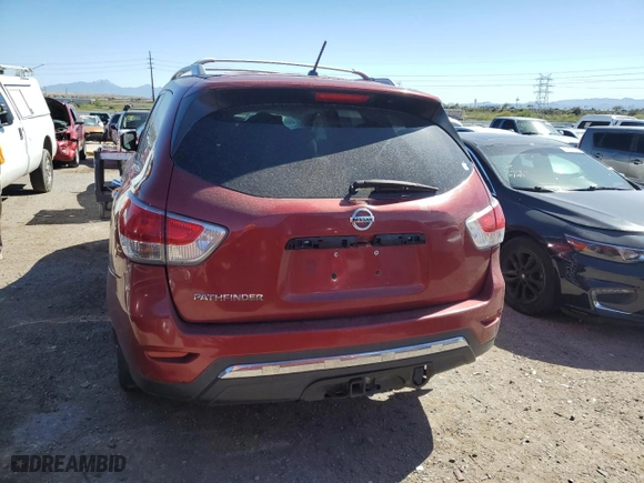 2015 Nissan Pathfinder S with VIN 5N1AR2MN7FC660423, listed as a Copart auction lot 47952334 with 137,913 mi miles and Salvage Title. Bid and sale history available at carsss.com. Image 6.