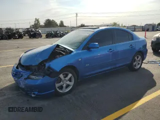 2006 Mazda 3 s z VIN JM1BK324761447139, wystawiony jako Copart lot #59332535 z przebiegiem 161 849 mil mil oraz Szkoda całkowita • Salvage title. Historia ofert i sprzedaży dostępna na DreamBid. Obrazek 1.