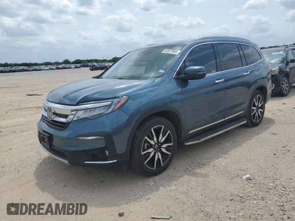 2019 Honda Pilot Touring 7-Passenger z VIN 5FNYF5H63KB037250, wystawiony jako Copart lot #52027065 z przebiegiem 95 693 mil mil oraz Szkoda całkowita • Salvage title. Historia ofert i sprzedaży dostępna na DreamBid. Obrazek 1.