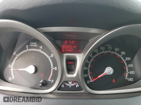 2013 Ford Fiesta SE with VIN 3FADP4EJ8DM123351, listed as a Copart auction lot 48462125 with 90,955 mi miles and Clean Title. Bid and sale history available at carsss.com. Image 9.