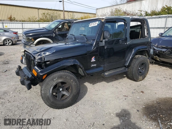 2003 Jeep Wrangler X with VIN 1J4FA39S93P366008, listed as a Copart auction lot 80715724 with 97,514 mi miles and Salvage Title. Bid and sale history available at carsss.com. Image 1.