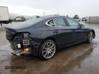 2023 Genesis G70 2.0T with VIN KMTG34TA4PU123662, listed as a Copart auction lot 41686764 with 14,291 mi miles and Non Repairable. Bid and sale history available at DreamBid. Image 3.