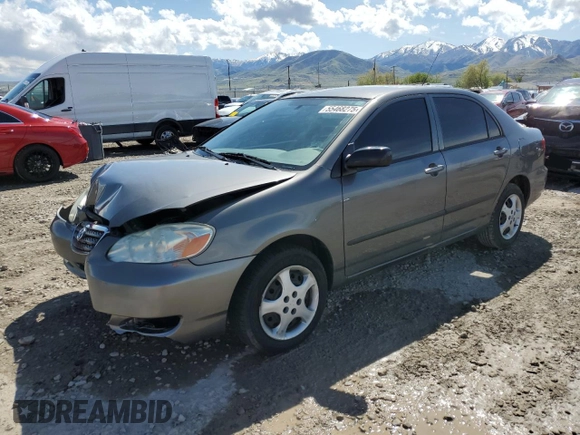 2005 Toyota Corolla CE with VIN 2T1BR32E45C346087, listed as a Copart auction lot 55468275 with 56,442 mi miles and Salvage Title. Bid and sale history available at DreamBid. Image 1.