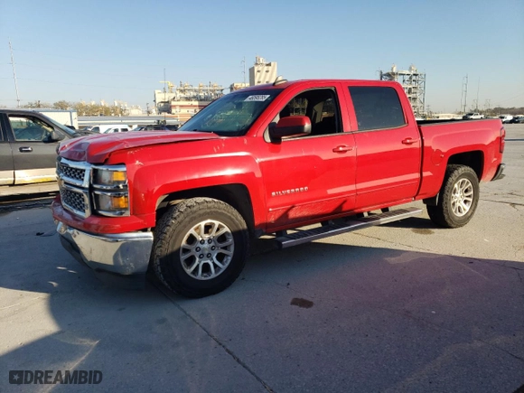 2015 Chevrolet Silverado 1500 LT with VIN 3GCPCREHXFG126279, listed as a Copart auction lot 46595285 with 245,752 mi miles and Salvage Title. Bid and sale history available at carsss.com. Image 1.