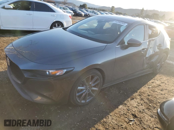 2020 Mazda Mazda3 Hatchback with VIN JM1BPALM8L1176320, listed as a Copart auction lot 44390345 with 100,070 mi miles and Salvage Title. Bid and sale history available at carsss.com. Image 1.