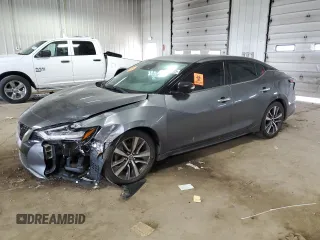 2020 Nissan Maxima SV with VIN 1N4AA6CV9LC360839, listed as a Copart auction lot 62653135 with 56,664 mi miles and Salvage title. Bid and sale history available at DreamBid. Image 1.