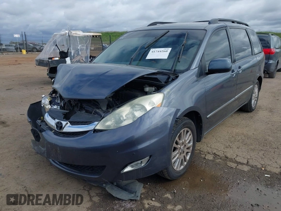 2008 Toyota Sienna XLE with VIN 5TDZK22C88S165100, listed as a IAAI auction lot 41744260 with 0 mi miles. Bid and sale history available at carsss.com. Image 2.