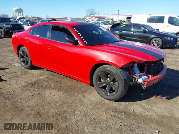 2016 Dodge Charger SXT with VIN 2C3CDXHG2GH350848, listed as a IAAI auction lot 41811927 with 98,016 mi miles and . Bid and sale history available at carsss.com. Image 1.