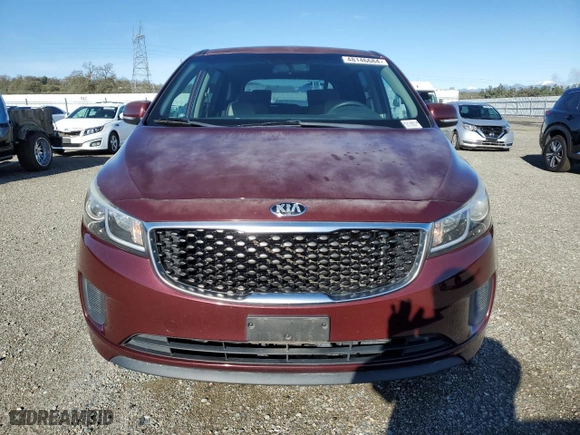 2015 Kia Sedona LX with VIN KNDMB5C12F6039580, listed as a Copart auction lot 48146684 with 108,410 mi miles and Non Repairable. Bid and sale history available at carsss.com. Image 5.