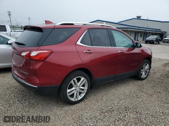 2019 Chevrolet Equinox Premier with VIN 3GNAXXEV9KS525865, listed as a Copart auction lot 51270795 with 59,387 mi miles and Salvage Title. Bid and sale history available at DreamBid. Image 3.