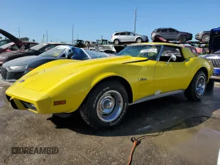 1976 Chevrolet Corvette with VIN 1Z37L6S435024, listed as a Copart auction lot 74694174 with 76,512 mi miles and Non repairable. Bid and sale history available at DreamBid. Image 1.