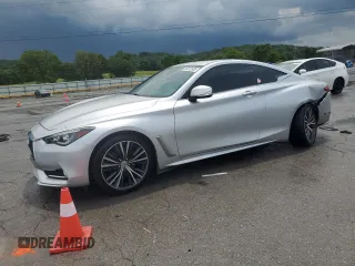 2017 Infiniti Q60 Premium with VIN JN1EV7EL1HM552357, listed as a Copart auction lot 59872935 with 76,229 mi miles and Salvage title. Bid and sale history available at DreamBid. Image 1.
