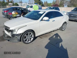 2014 Cadillac ATS Luxury RWD with VIN 1G6AB5RX7E0184424, listed as a IAAI auction lot 41891908 with 132,658 mi miles. Bid and sale history available at carsss.com. Image 2.