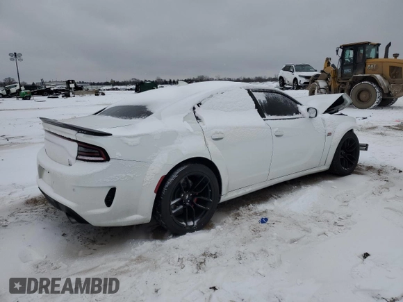 2020 Dodge Charger Scat Pack Widebody z VIN 2C3CDXGJ0LH180335, wystawiony jako Copart lot #44685545 z przebiegiem 45 579 mil mil oraz Szkoda całkowita • Salvage title. Historia ofert i sprzedaży dostępna na DreamBid. Obrazek 3.