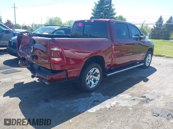 2019 Ram 1500 Big Horn с VIN 1C6SRFFT1KN726854, выставлен на аукционе IAAI как лот 42240401 с пробегом 82 545 миль миль и . История ставок и продаж доступна на DreamBid. Изображение 4.