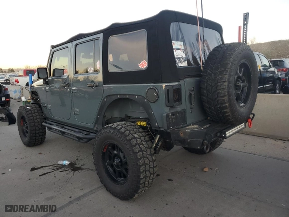 2014 Jeep Wrangler Unlimited Sahara with VIN 1C4BJWEG1EL122709, listed as a Copart auction lot 81367824 with 81,501 mi miles and Salvage Title. Bid and sale history available at carsss.com. Image 2.