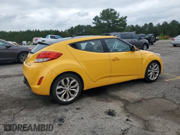 2012 Hyundai Veloster w/Black Int with VIN KMHTC6AD9CU027490, listed as a Copart auction lot 60211855 with 113,836 mi miles and Salvage title. Bid and sale history available at DreamBid. Image 3.