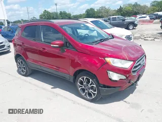 2018 Ford EcoSport SE z VIN MAJ3P1TE4JC220107, wystawiony jako IAAI lot #42066671 z przebiegiem 87 054 mil mil oraz . Historia ofert i sprzedaży dostępna na DreamBid. Obrazek 1.