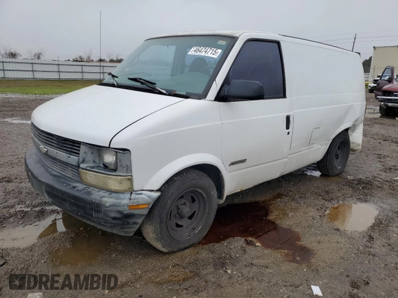 1997 Chevrolet Astro Cargo Van with VIN 1GCDM19W8VB203121, listed as a Copart auction lot 46474715 with 0 mi miles and Salvage Title. Bid and sale history available at carsss.com. Image 1.