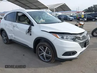 2021 Honda HR-V EX-L with VIN 3CZRU5H79MM713342, listed as a IAAI auction lot 41074908 with 8,361 mi miles. Bid and sale history available at carsss.com. Image 1.