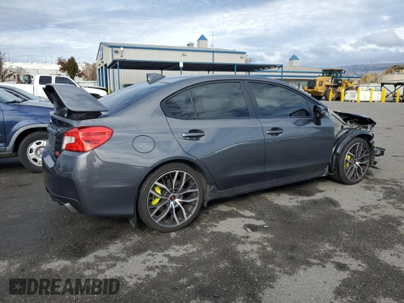 2021 Subaru WRX STI with VIN JF1VA2E69M9818376, listed as a Copart auction lot 84764114 with 30,118 mi miles and Salvage Title. Bid and sale history available at carsss.com. Image 3.