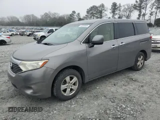 2015 Nissan Quest SV with VIN JN8AE2KP5F9123183, listed as a Copart auction lot 44606955 with 163,278 mi miles and Salvage Title. Bid and sale history available at carsss.com. Image 1.