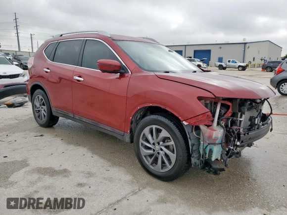 2016 Nissan Rogue SL with VIN 5N1AT2MT9GC821596, listed as a Copart auction lot 54309875 with 48,414 mi miles and Salvage Title. Bid and sale history available at DreamBid. Image 4.
