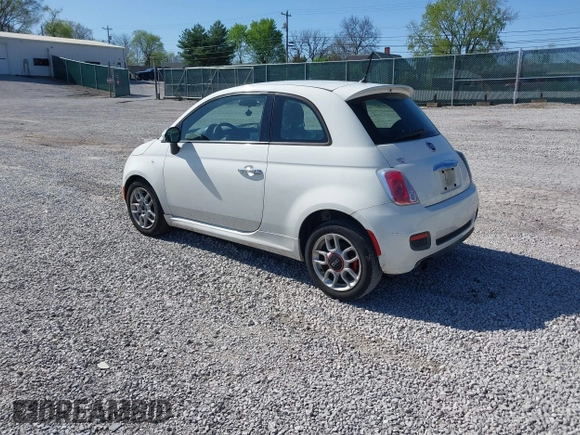 2015 FIAT 500 Sport with VIN 3C3CFFBR1FT663166, listed as a IAAI auction lot 41968299 with 132,772 mi miles. Bid and sale history available at carsss.com. Image 3.