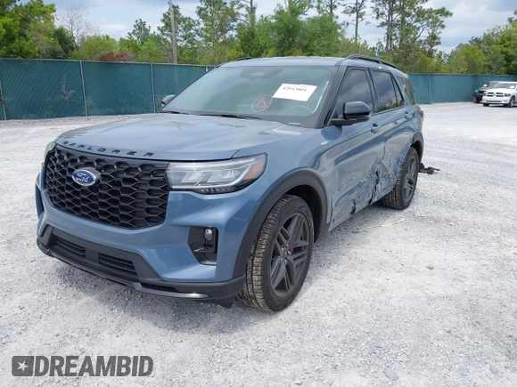 2025 Ford Explorer ST-Line with VIN 1FMUK7KH4SGB02804, listed as a IAAI auction lot 42043801 with 3,672 mi miles and . Bid and sale history available at DreamBid. Image 17.