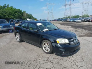 2013 Dodge Avenger SXT with VIN 1C3CDZCB7DN650959, listed as a IAAI auction lot 42592881 with 107,652 mi miles and . Bid and sale history available at DreamBid. Image 1.