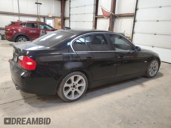 2007 BMW 3 Series 335xi with VIN WBAVD53507AV14172, listed as a Copart auction lot 78853774 with 357,401 mi miles and Salvage Title. Bid and sale history available at carsss.com. Image 3.