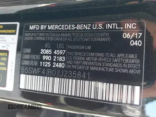 2018 Mercedes-Benz C 300 with VIN 55SWF4JB0JU235841, listed as a IAAI auction lot 42041362 with 51,010 mi miles and . Bid and sale history available at carsss.com. Image 9.