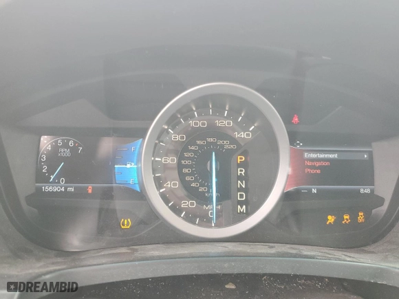 2015 Ford Explorer XLT with VIN 1FM5K7D84FGB18556, listed as a Copart auction lot 53087235 with 156,904 mi miles and Salvage Title. Bid and sale history available at carsss.com. Image 9.