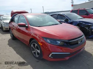 2020 Honda Civic Sedan LX with VIN 19XFC2F64LE012088, listed as a IAAI auction lot 41805502 with 13,664 mi miles. Bid and sale history available at carsss.com. Image 1.