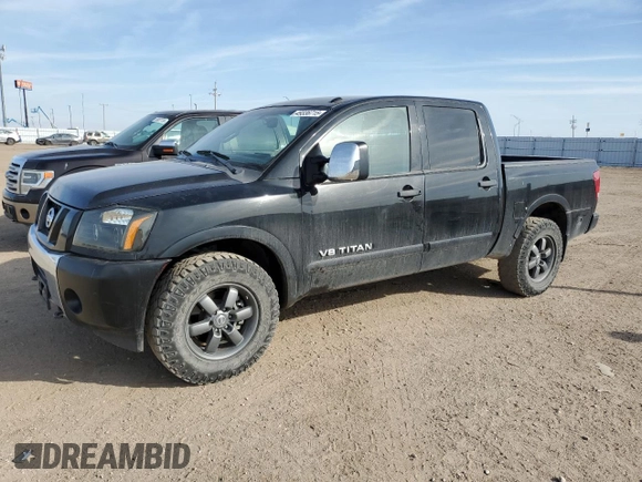 2015 Nissan Titan Pro-4X with VIN 1N6BA0EC9FN507495, listed as a Copart auction lot 49336715 with 95,749 mi miles and Clean title. Bid and sale history available at DreamBid. Image 1.