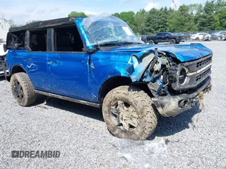 2024 Ford Bronco Black Diamond z VIN 1FMDE1BH2RLB55135, wystawiony jako IAAI lot #42503198 z przebiegiem 1 362 mil mil oraz . Historia ofert i sprzedaży dostępna na DreamBid. Obrazek 1.