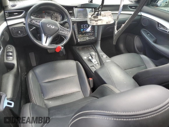 2019 Infiniti QX50 Essential with VIN 3PCAJ5M33KF116266, listed as a Copart auction lot 59537885 with 88,660 mi miles and Salvage title. Bid and sale history available at DreamBid. Image 8.