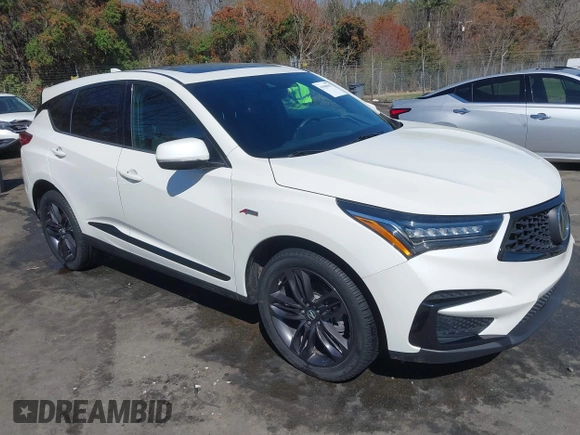 2019 Acura RDX w/A-Spec Pkg with VIN 5J8TC2H6XKL021790, listed as a IAAI auction lot 41908947 with 71,852 mi miles. Bid and sale history available at carsss.com. Image 1.