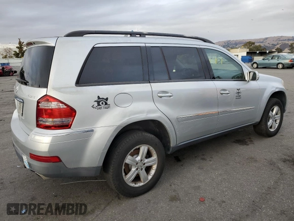 2007 Mercedes-Benz GL 450 with VIN 4JGBF71E57A134674, listed as a Copart auction lot 80794574 with 140,100 mi miles and Clean Title. Bid and sale history available at DreamBid. Image 3.